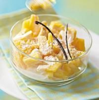 Salade d’ananas au lait de coco